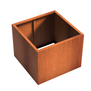 HTDesign (Eigen merk) Cortenstaal plantenbak 100x100x80cm - Zonder bodem