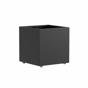 Aluminium plantenbak 80x80x80cm - Met wielen