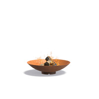 Cortenstaal vuurschaal Ø80x21cm