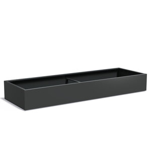 Aluminium plantenbak 300x100x40cm - Met bodem