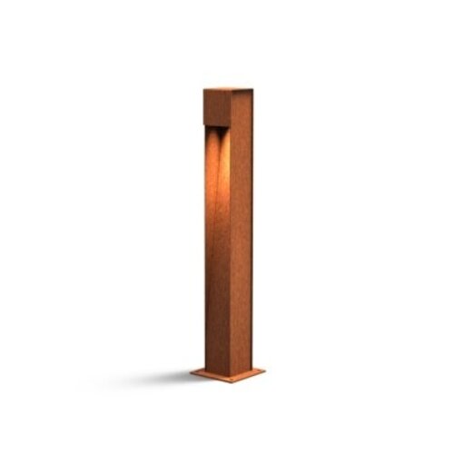 Cortenstaal staande lamp pillar DOWN 230V - Medium