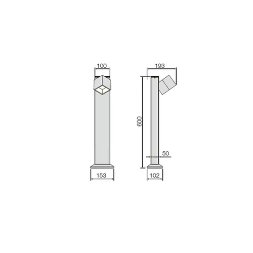 Suslight Staande lamp Suslight Cube Mono 24V