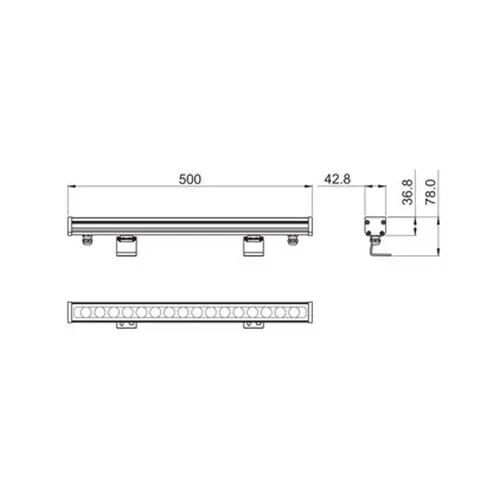 Suslight Wandlamp Suslight Line 500mm 24V