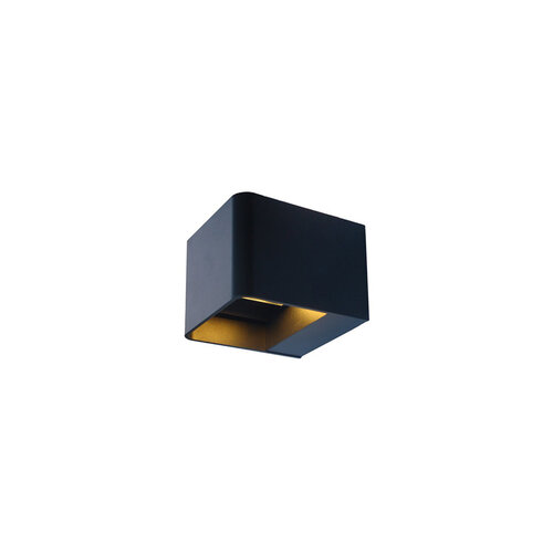 Suslight Wandlamp Suslight Square Black 230V