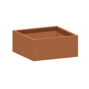 HTDesign (Eigen merk) Cortenstaal plantenbak 150x150x60cm - Zonder bodem HTDesign (Eigen merk) Cortenstaal plantenbak 150x150x60cm - Zonder bodem