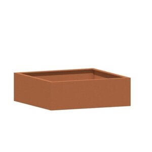 HTDesign (Eigen merk) Cortenstaal plantenbak 135x135x49cm - Zonder bodem