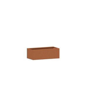 HTDesign (Eigen merk) Cortenstaal plantenbak 90x40x40cm - Zonder bodem