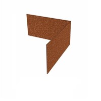Cortenstaal hoek recht 30x30x0,2x7cm
