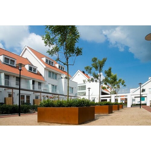 Cortenstaal plantenbak 100x100x20cm - Zonder bodem Cortenstaal plantenbak 100x100x20cm - Zonder bodem