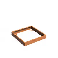Cortenstaal plantenbak 140x140x20cm - Zonder bodem