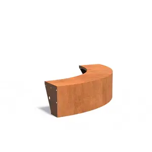 Cortenstaal met zitrand 150x150x40cm