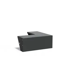 Aluminium met zitrand 100x100x40cm