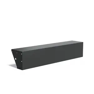 Aluminium met zitrand 200x40x40cm