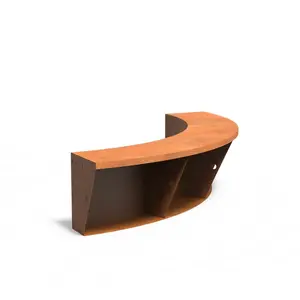 Cortenstaal met zitrand 150x150x50cm