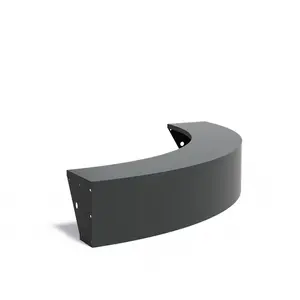 Aluminium met zitrand 200x200x40cm