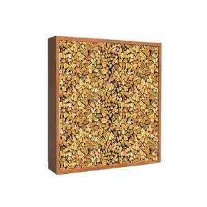 HTDesign (Eigen merk) Cortenstaal houtopslag 180x40x180cm