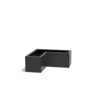 Aluminium plantenbak L-vorm 100x100x40x40cm - Met bodem