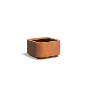 Cortenstaal plantenbak 120x120x60cm - Met bodem