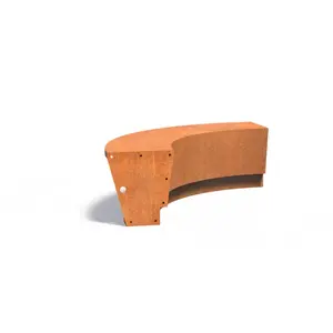 Cortenstaal met zitrand 100x100x50cm - Revert