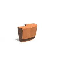 Cortenstaal met zitrand 100x100x50cm - Revert