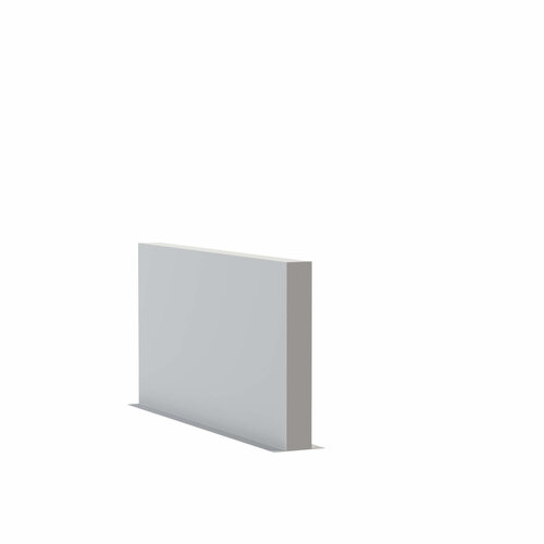 Polyester tuinmuur 200x15x100cm - RAL7021 - Demo