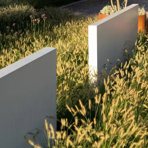 Polyester tuinmuur 200x15x100cm - RAL7021 - Demo