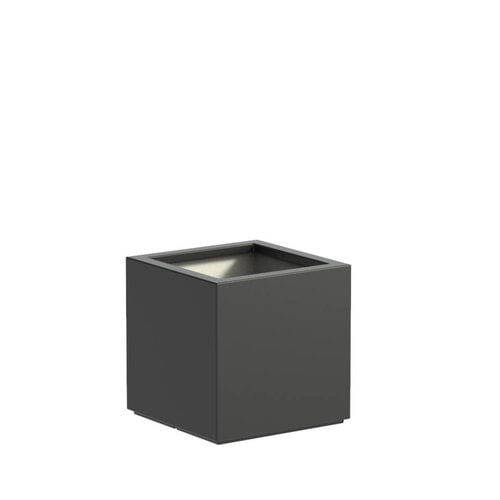 Polyester plantenbak 50x50x50cm - Met bodem - RAL7035