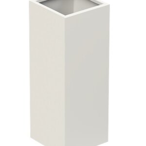 Aluminium plantenbak 37x37x80cm - Met bodem (OP=OP)