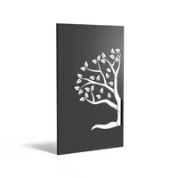 Verzinkt staal paneel 'Abstract 8.1' 110x5x180cm