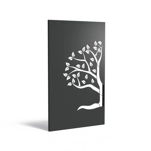 Sendzimir verzinkt staal paneel 'Abstract 8.1' 110x5x180cm