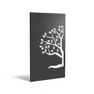 Verzinkt staal paneel 'Abstract 8.2' 110x5x180cm Verzinkt staal paneel 'Abstract 8.2' 110x5x180cm