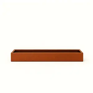 HTDesign (Eigen merk) Cortenstaal plantenbak 250x100x20cm - Zonder bodem