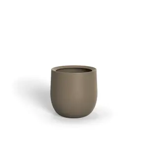 Polyester plantenbak "Lora" Ø50x50cm - Met bodem