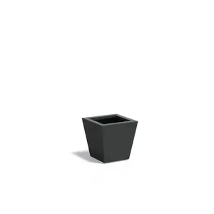 Aluminium plantenbak taps 40x40x40cm - Met bodem