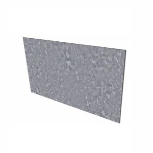 Verzinkt staal recht 150x0,3x20cm
