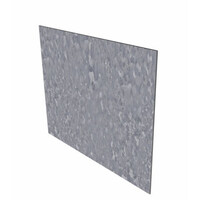 Verzinkt staal recht 150x0,3x39cm