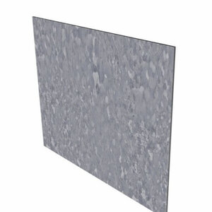 Verzinkt staal recht 150x0,3x39cm