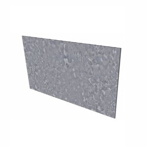 Verzinkt staal recht 150x0,2x15cm