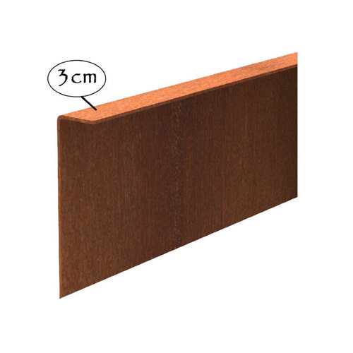 Cortenstaal kantopsluiting gezet 150x0,2x29cm