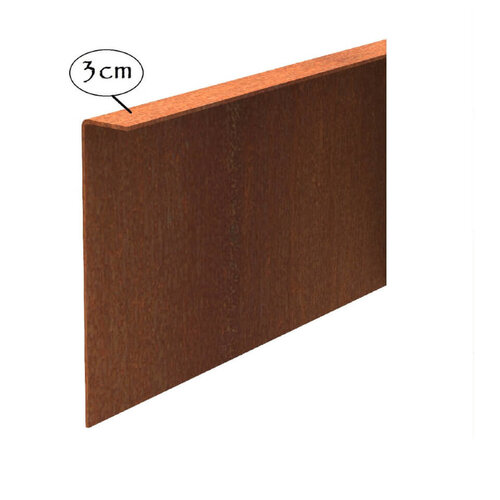 Cortenstaal kantopsluiting gezet 300x0,2x39cm Cortenstaal kantopsluiting gezet 300x0,2x39cm