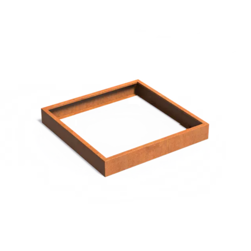 HTDesign (Eigen merk) Cortenstaal plantenbak 150x150x20cm - Zonder bodem