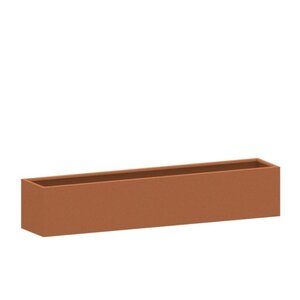 HTDesign (Eigen merk) Cortenstaal plantenbak 250x50x20cm - Zonder bodem