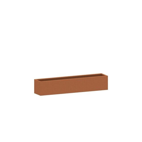 HTDesign (Eigen merk) Cortenstaal plantenbak 250x50x20cm - Zonder bodem - HTDesign