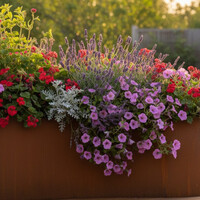 Welke planten in een cortenstaal plantenbak?