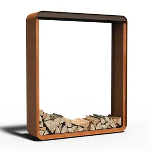 Cortenstaal houtopslag 150x40x180cm