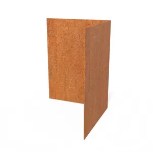 Cortenstaal hoek recht 30x30x0,2x39cm