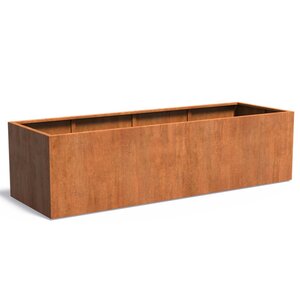HTDesign (Eigen merk) Cortenstaal plantenbak 350x100x80cm - Zonder bodem