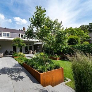 HTDesign (Eigen merk) Cortenstaal plantenbak 400x100x80cm - Zonder bodem