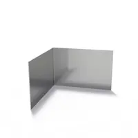 Verzinkt staal recht hoek 30x0,3x20cm