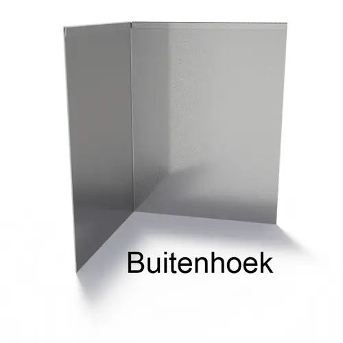 Verzinkt staal geplet 90° hoek 30x30x0,2x39cm